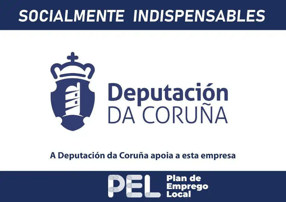 A Deputación da Coruña apoia a esta empresa — PEL · Plan de Empleo Local