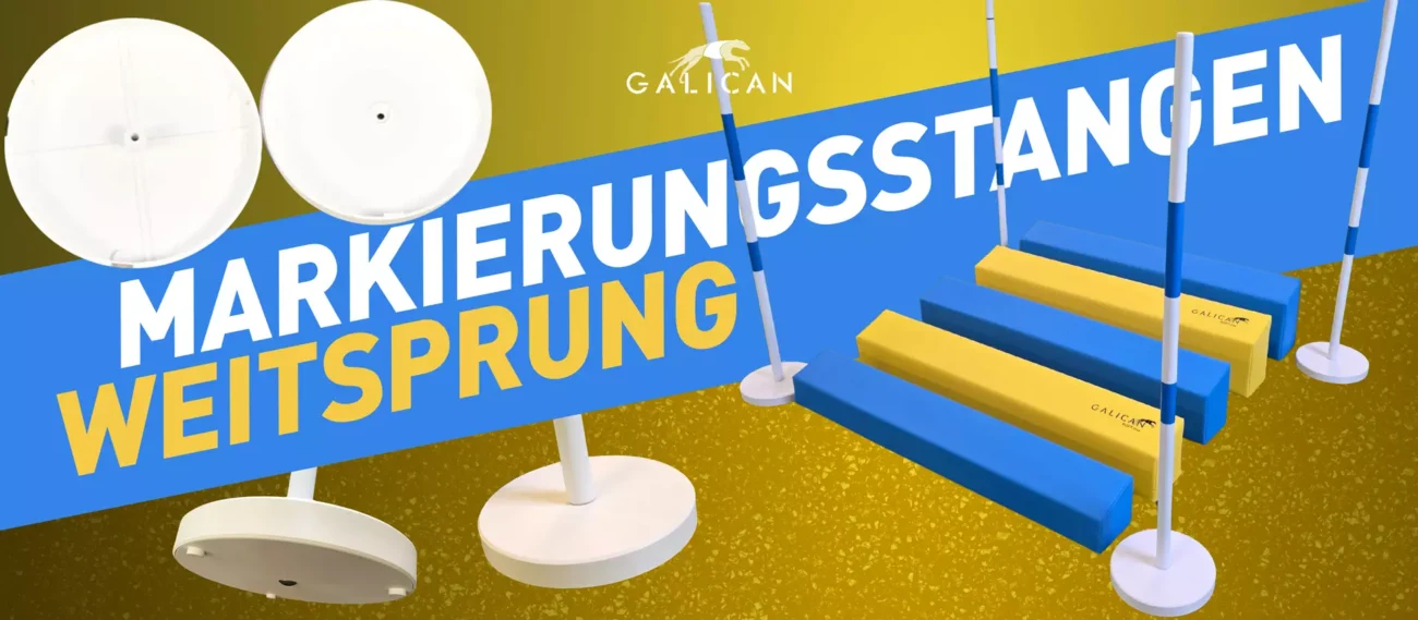 Neue Stangenteller für den Weitsprung